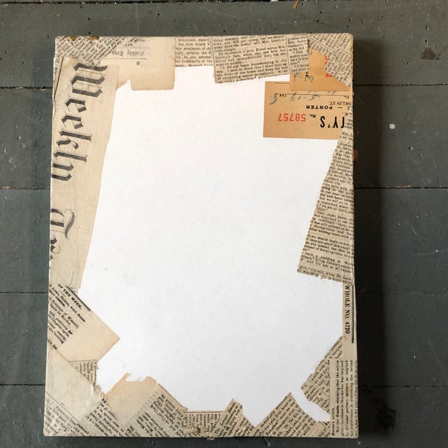 Contemporary Original Contemporary Wayne Cunningham Abstract “Hands Across America “ Collage For Sale - Image 3 of 4