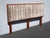 Mid-Century Modern Vintage Mid Century Modern Style Brown Velvet Stripped Queen Headboard For Sale - Image 3 of 15