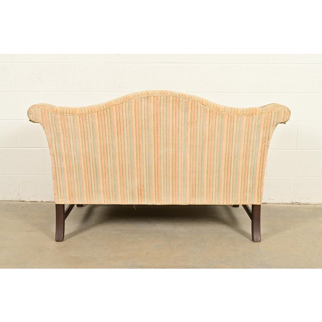 Ethan Allen Chippendale Camelback Loveseat or Sofa For Sale - Image 10 of 12