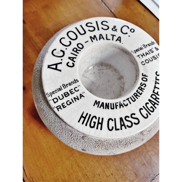 English Antique English Cigarette Advertising Match Striker For Sale - Image 3 of 5