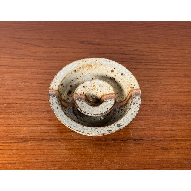 Mid-Century Modern Danish Studio Pottery Candleholder, 1960s For Sale - Image 11 of 18
