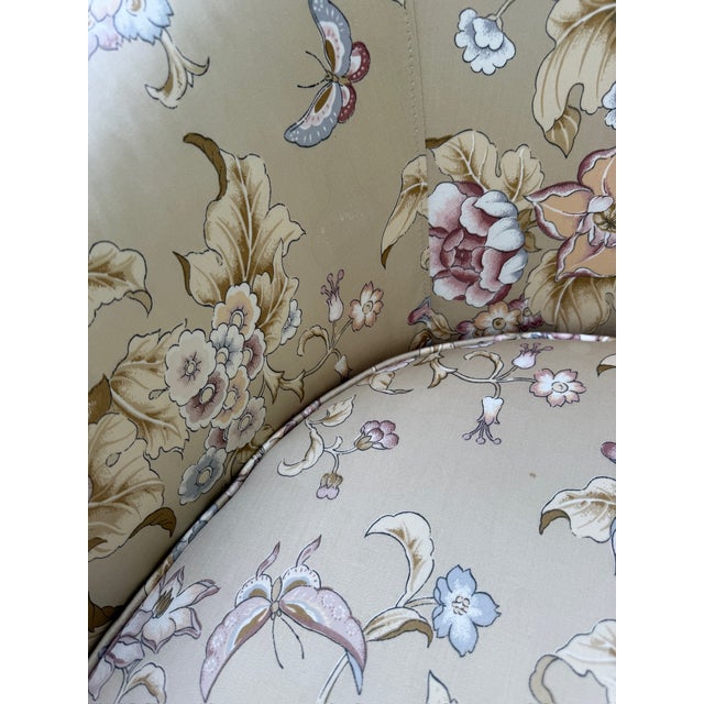Mid Century Kindel Floral Lounge Chair For Sale - Image 9 of 15