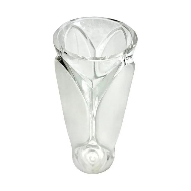 Vintage Vases in Clear and Frosted Art Glass from Peill & Putzler, 1971, Set of 2 For Sale - Image 10 of 13
