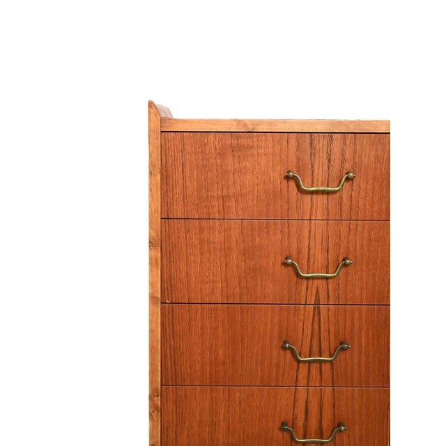 1950s Small Scandinavian Teak Chest of Drawers, 1950s For Sale - Image 5 of 10