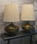 Mid 20th Century Authentic Marbro Monumental Brass Table Lamps With Original Pleated Shades - a Pair For Sale - Image 9 of 18