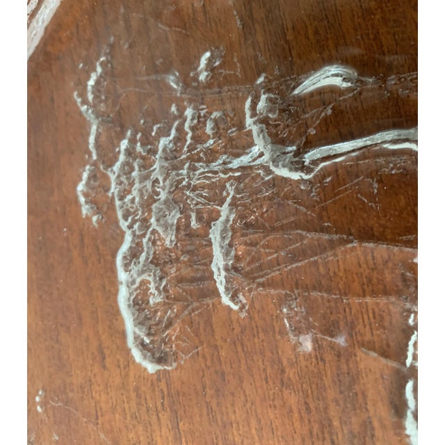 Large Mid-Century Finnish Glass Plate by Kaija Aarikka for Humppila For Sale - Image 12 of 18