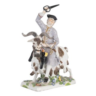 Antique German Porcelain Sculpture, 1800s For Sale