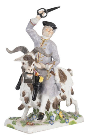 Antique German Porcelain Sculpture, 1800s