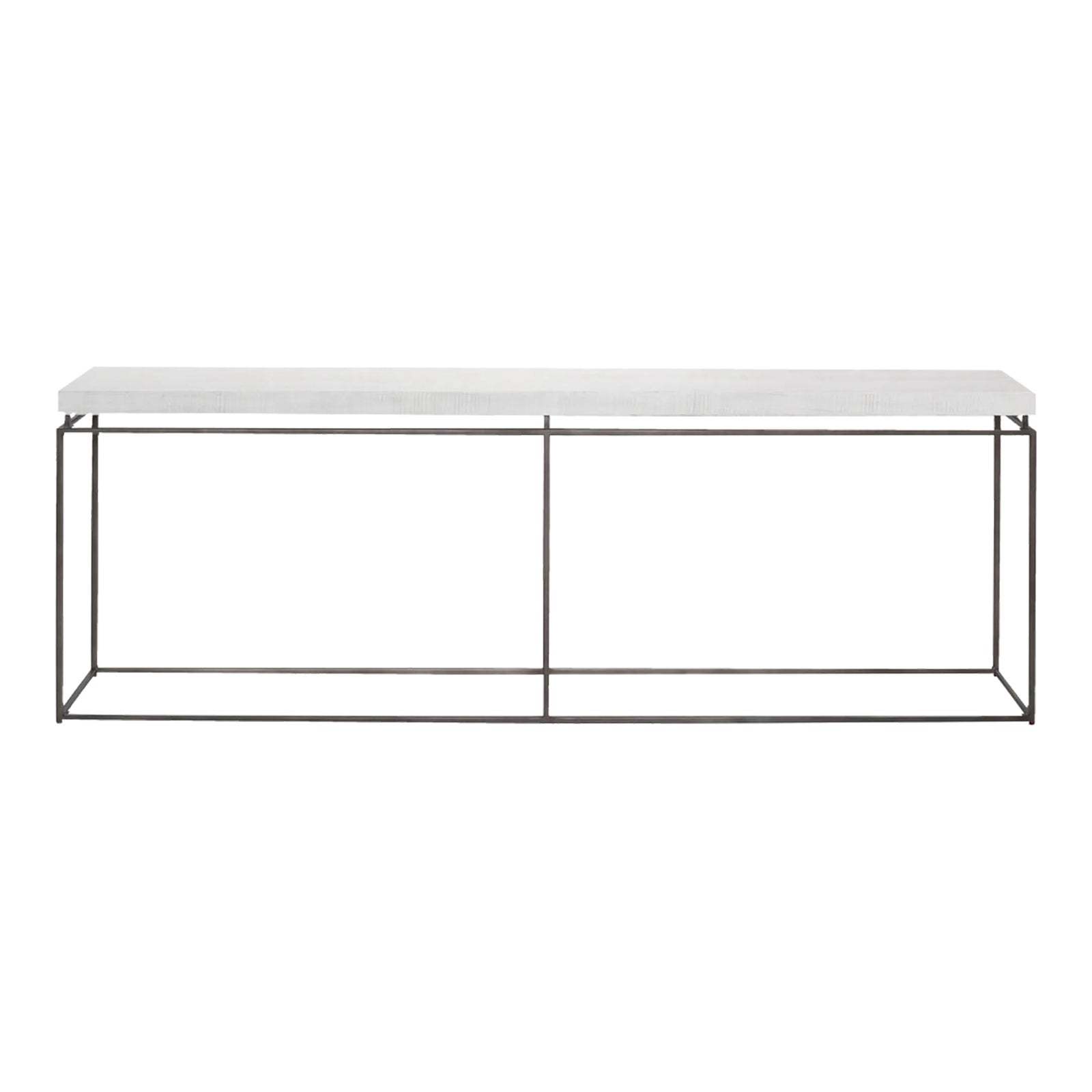 Contemporary Watts Wood & Metal Console Table Chairish