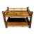 Vintage Chinese Rosewood Bamboo-Form Display Stand / Mother of Pearl Inlay Tea Shelf For Sale