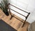 Antique Italian Walnut Towel Rack Rail with Carved Legs, 1890s For Sale - Image 6 of 8