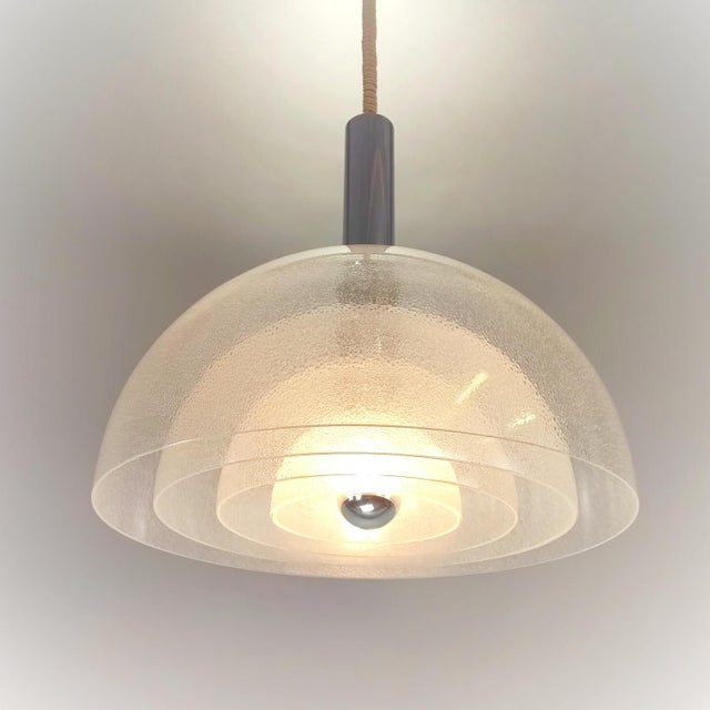 LT 338 Glass Pendant Lamp by Carlo Nason for AV Mazzega, 1960s For Sale - Image 8 of 15