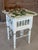 Mid 20th Century Vintage Custom Painted Tropical Decoupage Spindle Side Table For Sale - Image 5 of 12