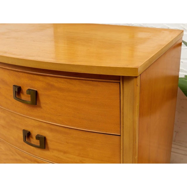 Mid 20th Century Dixie Blonde Art Deco Mahogany Eight Drawer Dresser For Sale In Los Angeles - Image 6 of 10