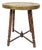 Antique Brass Tray Table with Turned Wood Legs, 1890s For Sale