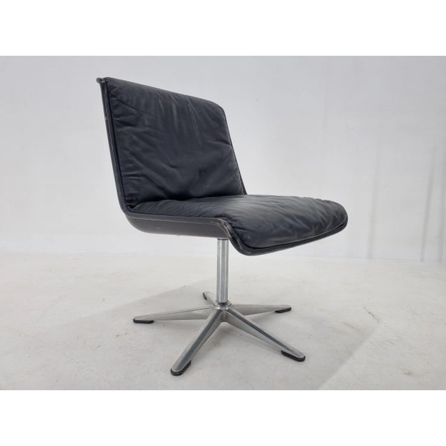 1970s Mid-Century Leather Desk Chair by Delta Wilkhahn, 1970s For Sale - Image 5 of 13