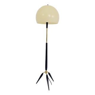 Space Age Italian Tripod Floor Lamp in Metal and Plastic, 1960s For Sale