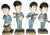 Vintage Beatles Bobble Head Figurines and Bag, Set of 4 For Sale