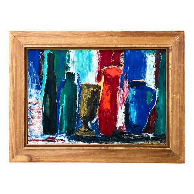 Andre Van Der Vossen, Mid-Century Abstract Composition, 1960s, Mixed Media on Paper For Sale