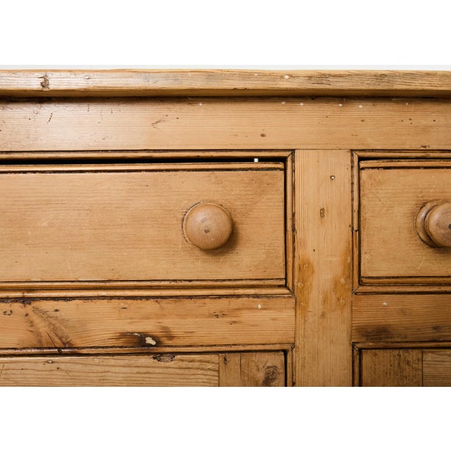 19th Century Country French Provincial Pine Sideboard 7 Ft For Sale - Image 16 of 18