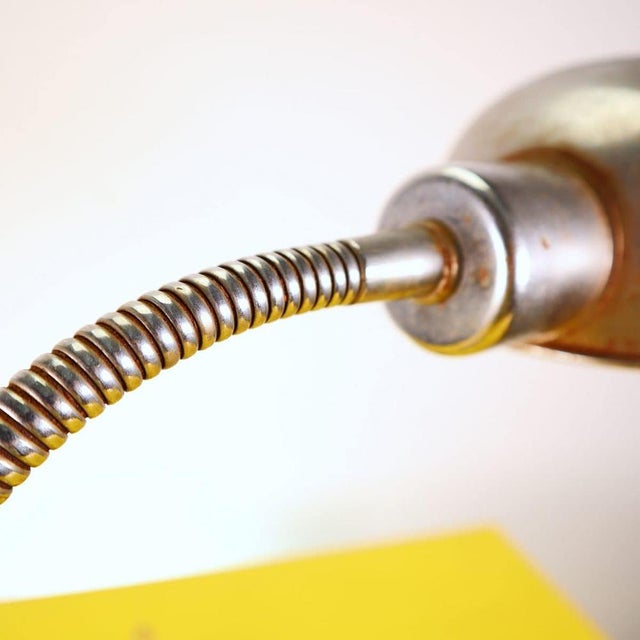 Vintage Italian Metal Table Lamp For Sale - Image 4 of 11