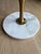 Metal Vintage Oversized Brass & Carrara Marble Double-Sided Vanity Mirror Attributed to Charles Hollis Jones For Sale - Image 7 of 8