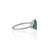 1.9ct Emerald and Diamond Cluster Ring for Women in 925 Silver, Size 6.5 For Sale - Image 10 of 14