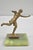 Art Deco Early 20th Century Antique Art Deco Small 6" Bronze Onyx Base Soccer Futbol Player Sculpture Figure For Sale - Image 3 of 11