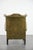 English Style Moss Green Cowhide Chesterfield Wingback Armchair For Sale - Image 4 of 16