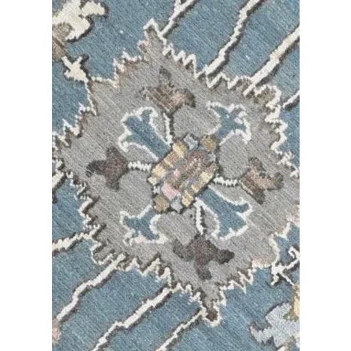 Hand Knotted Oushak Rug. 9'05" X 12'02" For Sale - Image 4 of 5