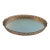 This lovely tray has an ornate edge of flowers that curves outward at top. Mirror appears to be in excellent condition for...