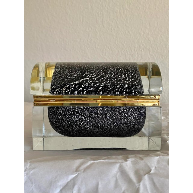Mandruzzato Sommerso Murano Box For Sale - Image 6 of 12