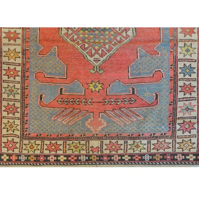 Blue Early 20th Century Kazak Rug For Sale - Image 8 of 10