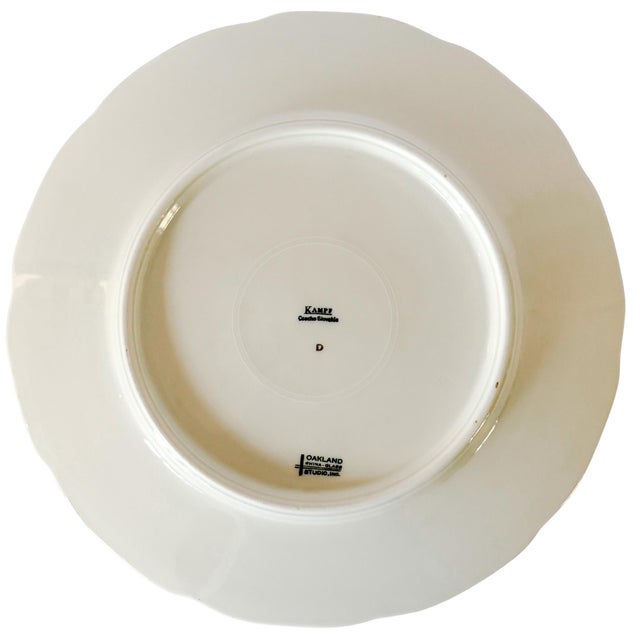 1930s 1930 Gold-Encrusted Czechoslovakian Dinner Plates by Rudolf Kämpf - Set of 12 For Sale - Image 5 of 6