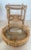 Vinyage Bamboo Rattan Tray Tables With Glass Insert, a-Pair For Sale In West Palm - Image 6 of 14