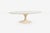 Mid-Century Modern Vintage Eero Saarinen for Knoll International White Oval Tulip Cocktail Table Laminate Top Cast Iron Base 1957 For Sale - Image 3 of 9