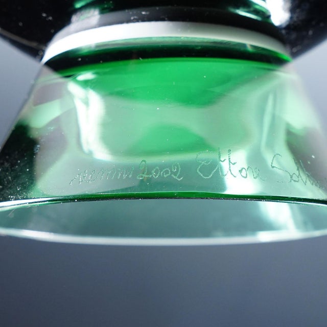 Red Vase Yemen by Ettore Sottsass for Venini Murano Ca. 1994 For Sale - Image 8 of 9