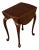 Ethan Allen Georgian Court Queen Anne Style Cherry Drop Leaf Side Table For Sale