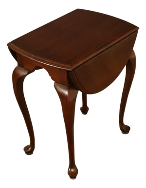 Ethan Allen Georgian Court Queen Anne Style Cherry Drop Leaf Side Table