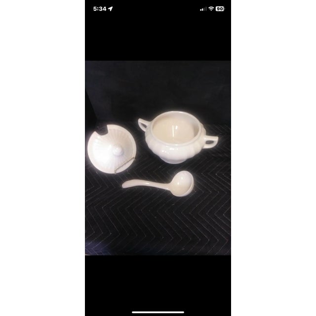 Vintage Soup Tureen Usa White California 6652665 Chairish
