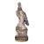 Mid Century French Cast Stone Eagle Garden Sculpture on Pedestal For Sale