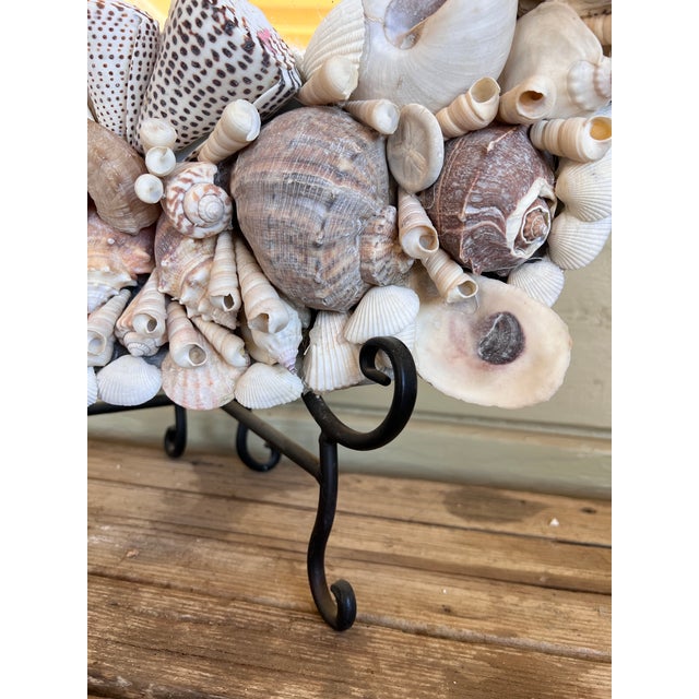 Continenthal Baroque Grotto Style Wall Mirror on the Pewter Base. For Sale - Image 4 of 11