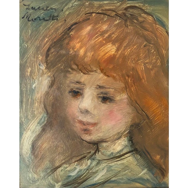 Lucien Moretti, Jeune fille, Oil on Canvas, Framed For Sale - Image 10 of 10