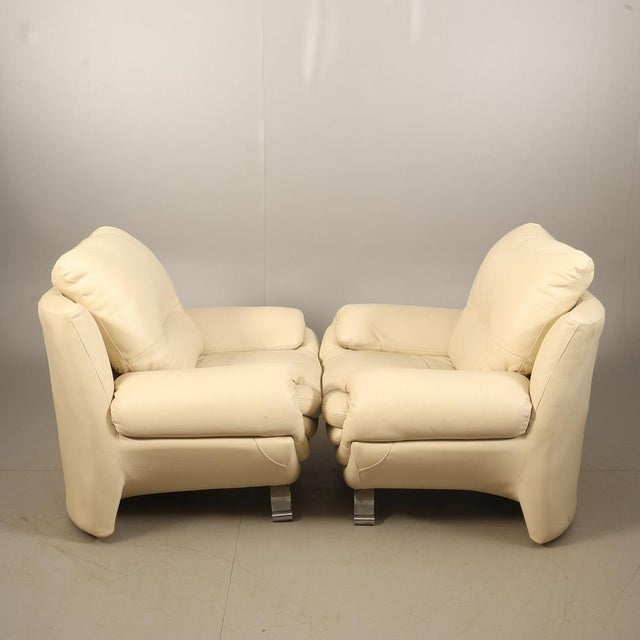 2000 - 2009 Lounge Chairs in Faux Leather, 2000s, Set of 2 For Sale - Image 5 of 7