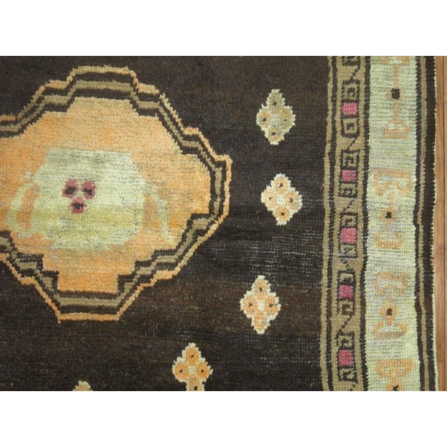 Early 20th Century Early 20th Century Zabihi Collection East Turkestan Rug - 4'6" x 5'7" For Sale - Image 5 of 7