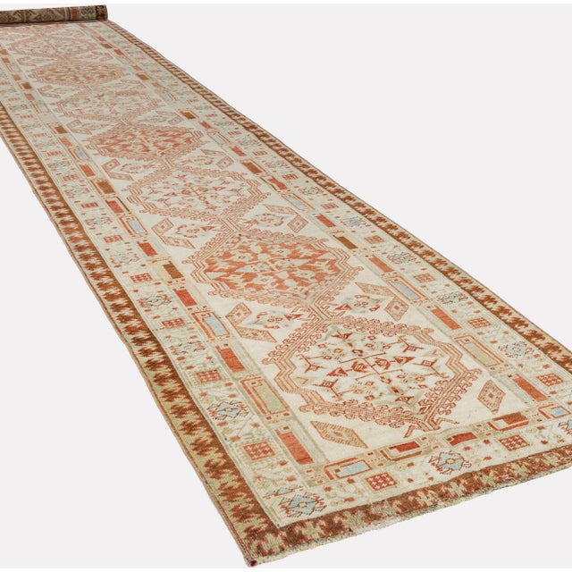 Vintage Serab Runner 3ft 2in X 17ft 11in For Sale - Image 10 of 12