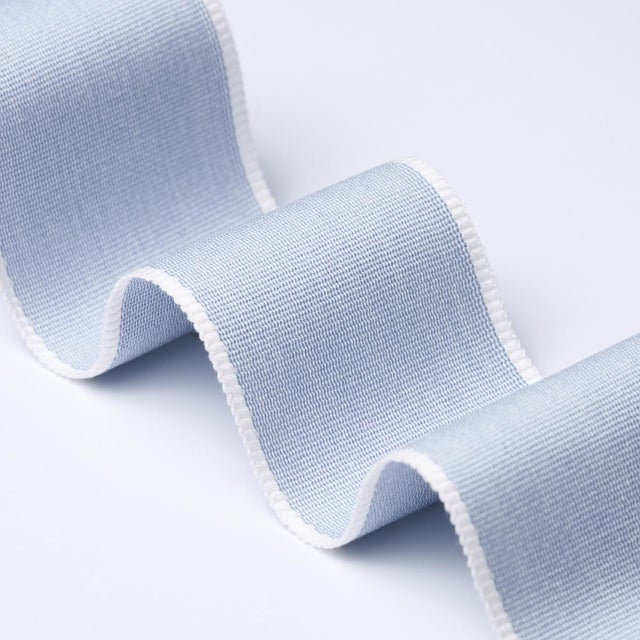 Contemporary Schumacher Sandpiper Tape Wide In Sky For Sale - Image 3 of 4