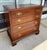American 1960s Henkel Harris Solid Black Cherry 4-Drawer Chest Model No. 2440 For Sale - Image 3 of 17