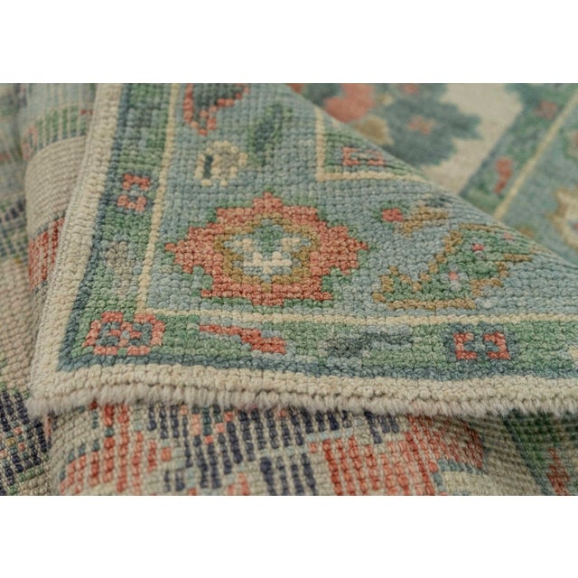 Turkish Oushak Rug 2'3" x 10'2" #20208 For Sale In Houston - Image 6 of 8