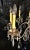 Vintage Ten Arm Nickel and Crystal Chandelier For Sale - Image 9 of 13